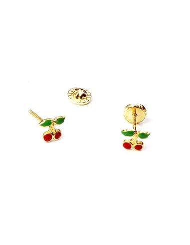 coach cherry earrings