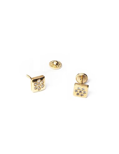 Gold Earrings - Plain Floral Design Stud 02-02 - SPE GOLD - Online Gold  Jewellery Shopping Store in Poonamallee