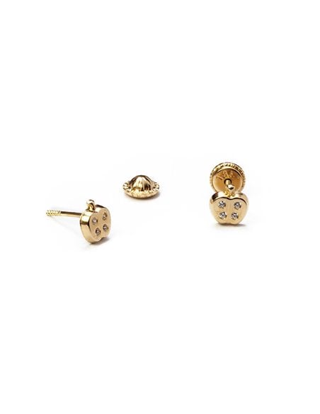 Mahi Combo of 6 Baby Size Small Earring Studs With Crystal Stones for   JewelMazecom