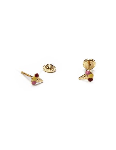 18 K Gold Earrings « BABY » 16035R