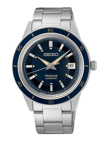Seiko Watch SRPG05J1 Automático Presage STYLE 60´s Blue