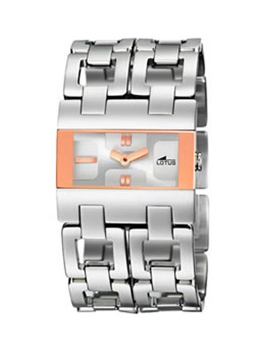 Reloj lotus trendy de acero para mujer, analógico 2 agujas