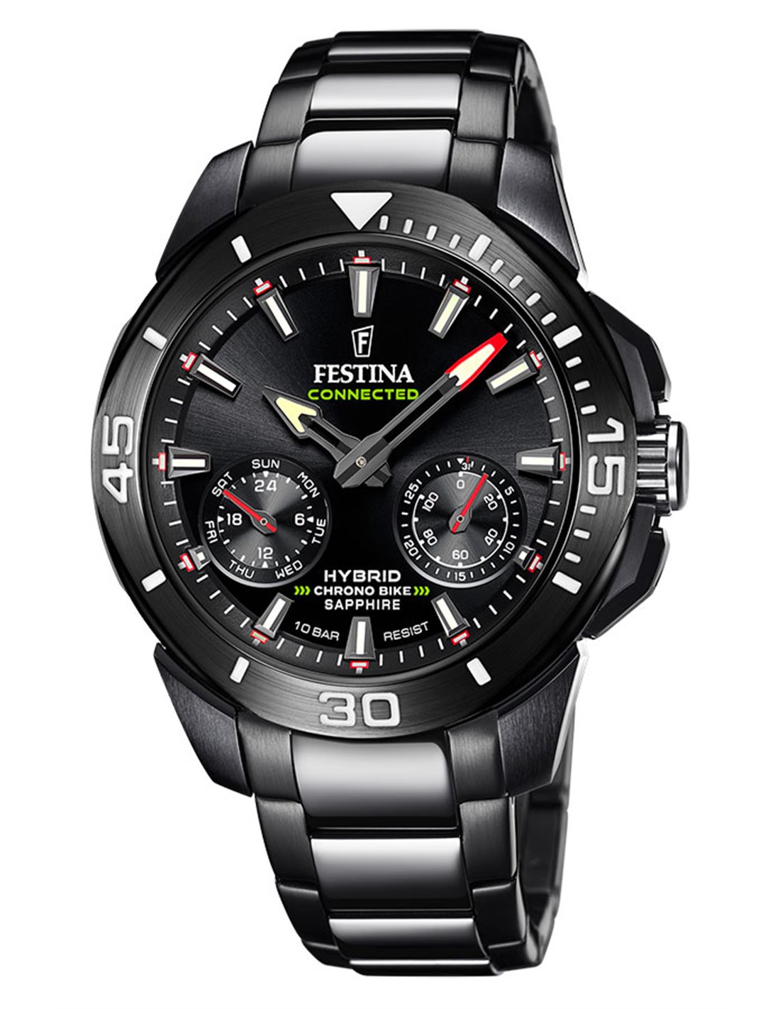 Montre Festina F20648 1 Hybrid Connected Chrono Bike Noir