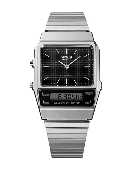 Reloj Transparente Estilo Retro Casio Negro