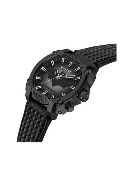 Police watch outlet black metal strap