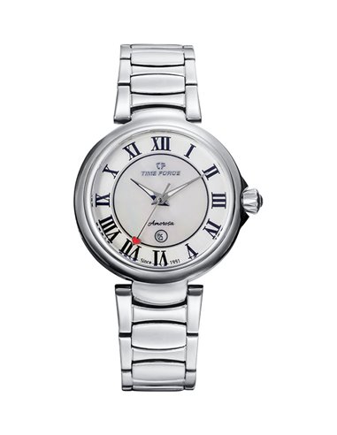 Time Force TF5043L-N02M Amorosa Mother of Pearl Roman Numerals Woman