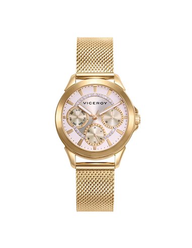 Reloj Viceroy 401188-65 Magnum Mujer Dorado Milanesa