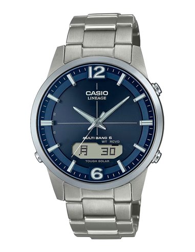 Relógio Casio LCW-M170TD-2AER Wave Ceptor Mostrador Azul