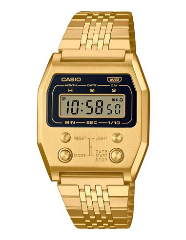 Uhr Casio A1100G-5EF Retro Vintage Collection Goldene