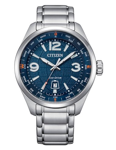 Reloj Citizen AW1830-88L Eco-Drive Of Pilot Traveler Azul