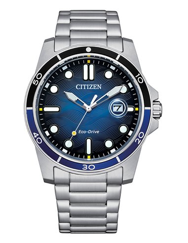 Citizen Watch AW1810-85L Eco-Drive Of Sporty Diver Marine Blue