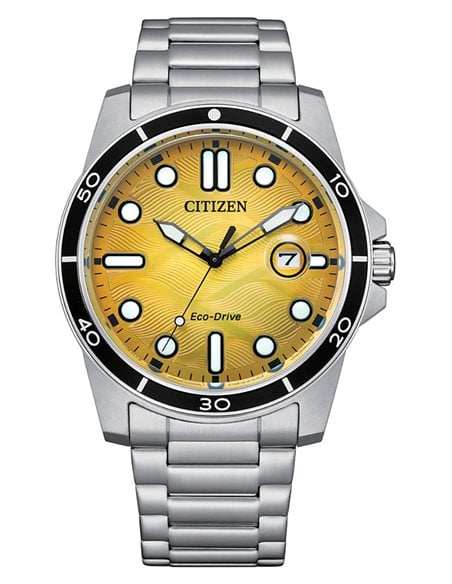 Herrenuhr Citizen AW1816 89X Eco Drive Of Sporty Diver Marine Gelb