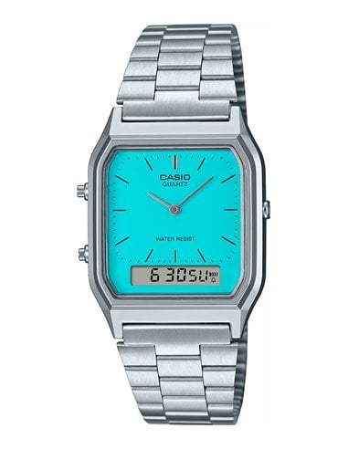 Casio AQ-230A-2A2MQYES Watch Collection Vintage Edgy Tiffany