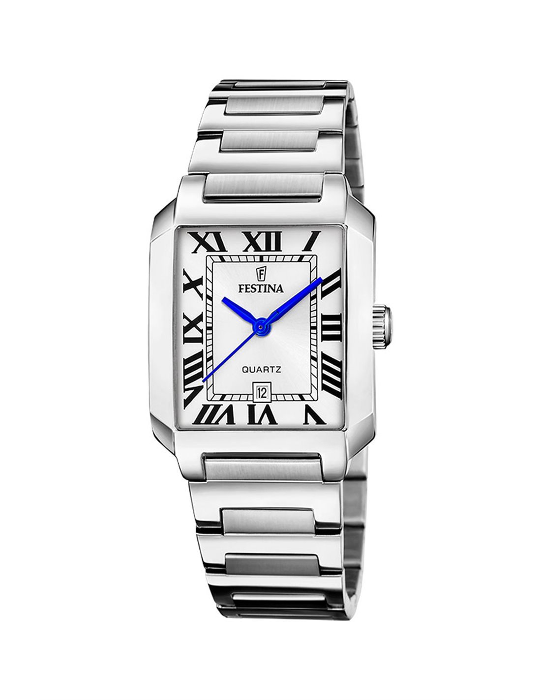 Festina Watch F20679 1 On the Square Women Silver Silver Dial