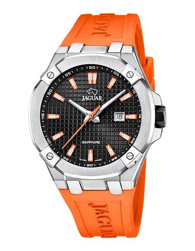Jaguar Watch J1010/1 Executive Orange Rubber Strap