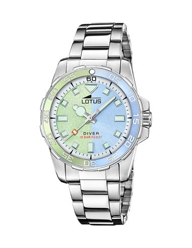 Lotus Watch 18936/2 Trendy Green and Blue Combination