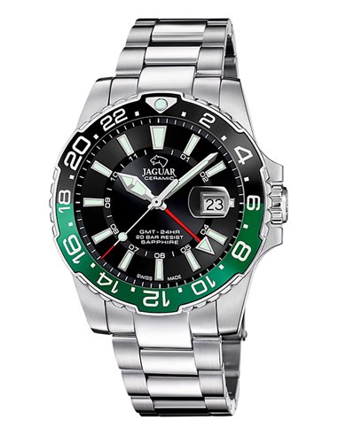 Jaguar Watch J1011/5 Executive Ceramic Green and Black Bezel