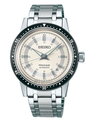 Herrenuhr Seiko SRPK61J1 Automatisch Presage Style 60´s Chronograph Limited