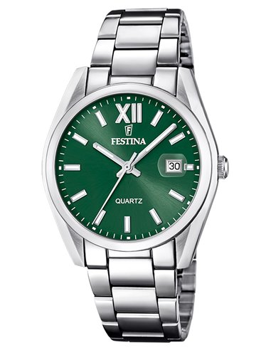 Festina Watch F20683/5 Classic Steel Green