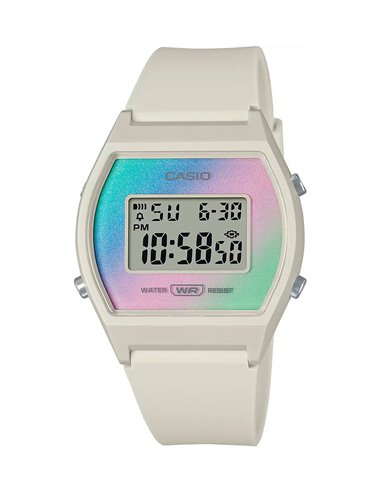 Casio Watch LW-205H-8AEF Timeless Collection Pop White