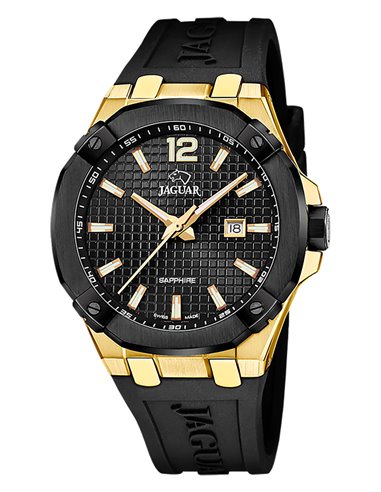 Relógio Jaguar J1012/1 Diplomatic Correia de Borracha Preta