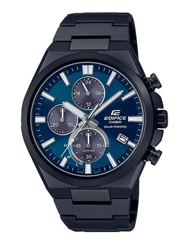 Reloj Casio EFS-S630DC-2AVUEF Edifice Solar Negro con Esfera Azul