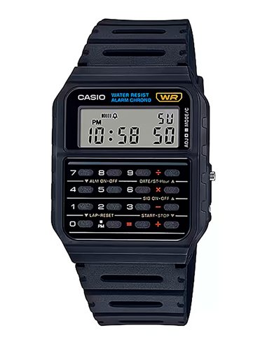 Casio Watch CA-53W-1ER Collection Edgy Calculator