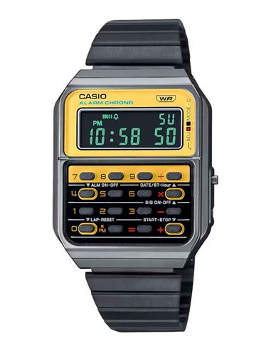 Uhr Casio CA-500WEGG-9BEF Collection Edgy Taschenrechner