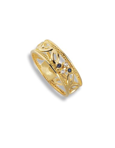 RY000218 Radiant PUNK Ring: A Unique and Modern Touch
