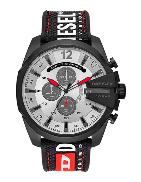 Diesel DZ4512 Large Watch with Rubber Strap