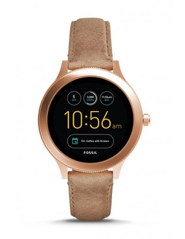 Montre Fossil Smartwatch Q Venture Sand Leather FTW6005