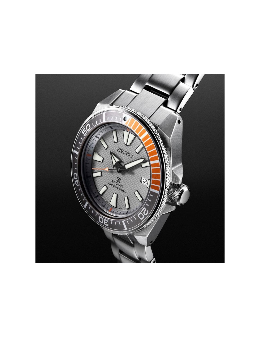 Herrenuhr SRPD03K1 Seiko Automatisch Prospex Diver Samurai Dawn Grey