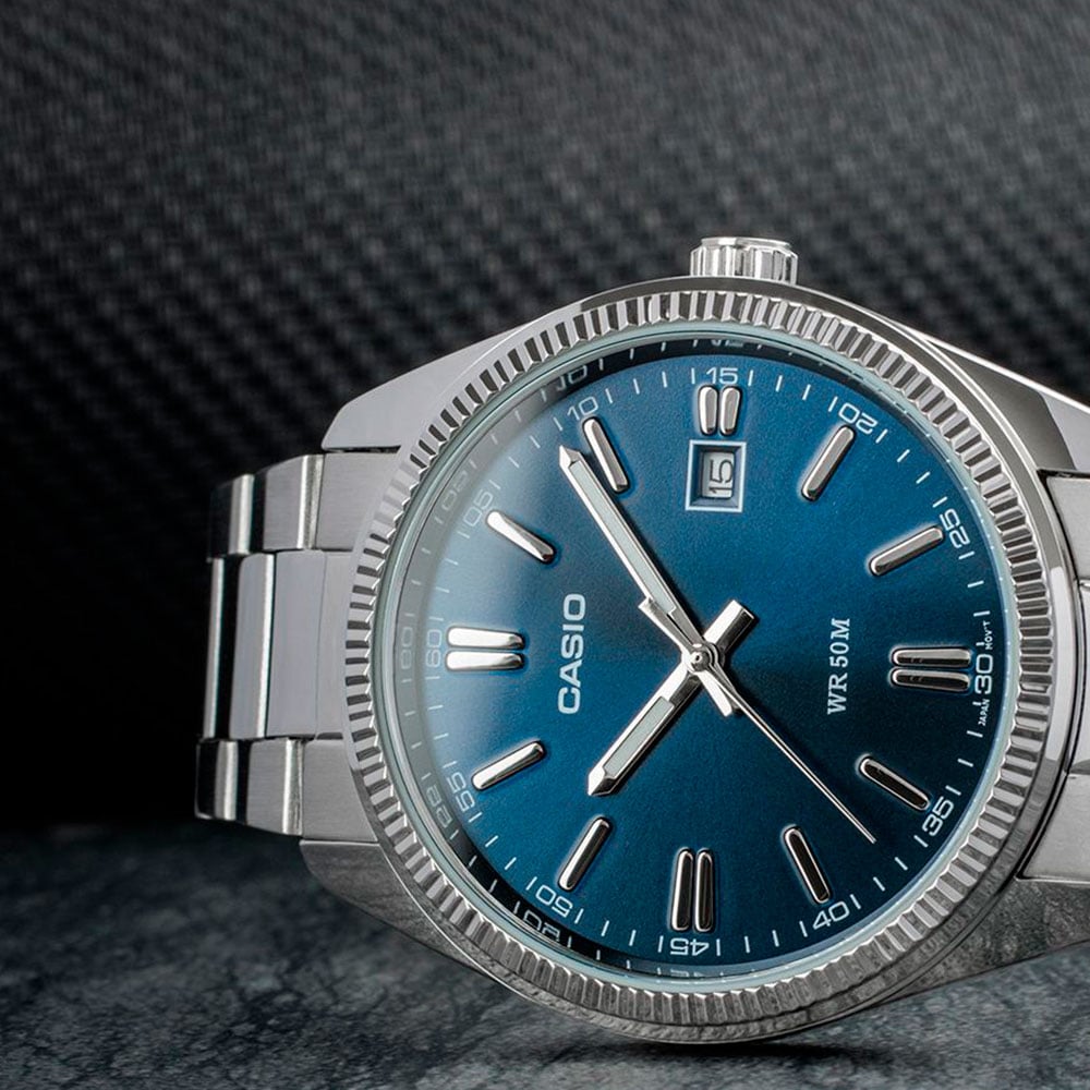 Blue Casio watch