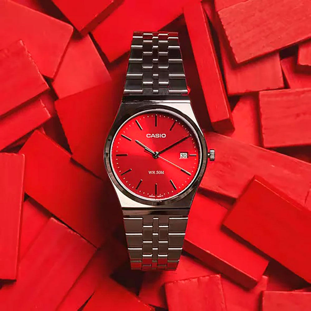 Casio Collection Red Dial