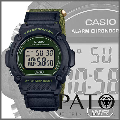 Reloj Casio W-219HB-3AVEF