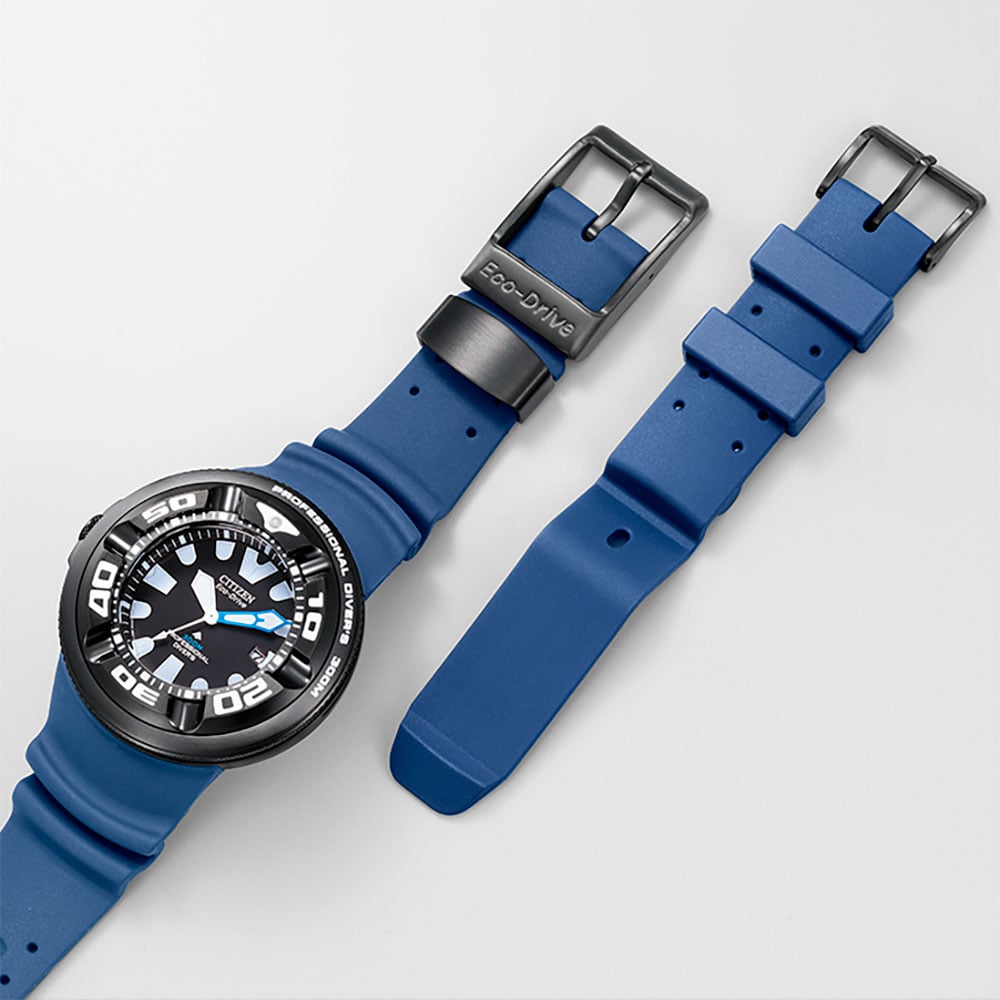 Citizen Uhr mit blauem Harzarmband