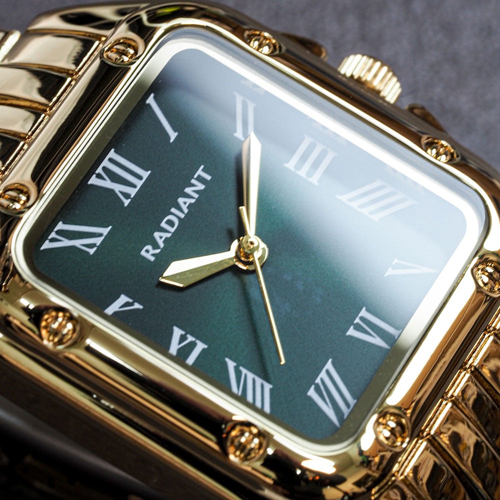 Radiant Bahamas Gold Watch Mostrador Verde